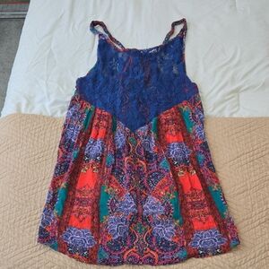 Free People Multicolor Paisley Tunic Top
